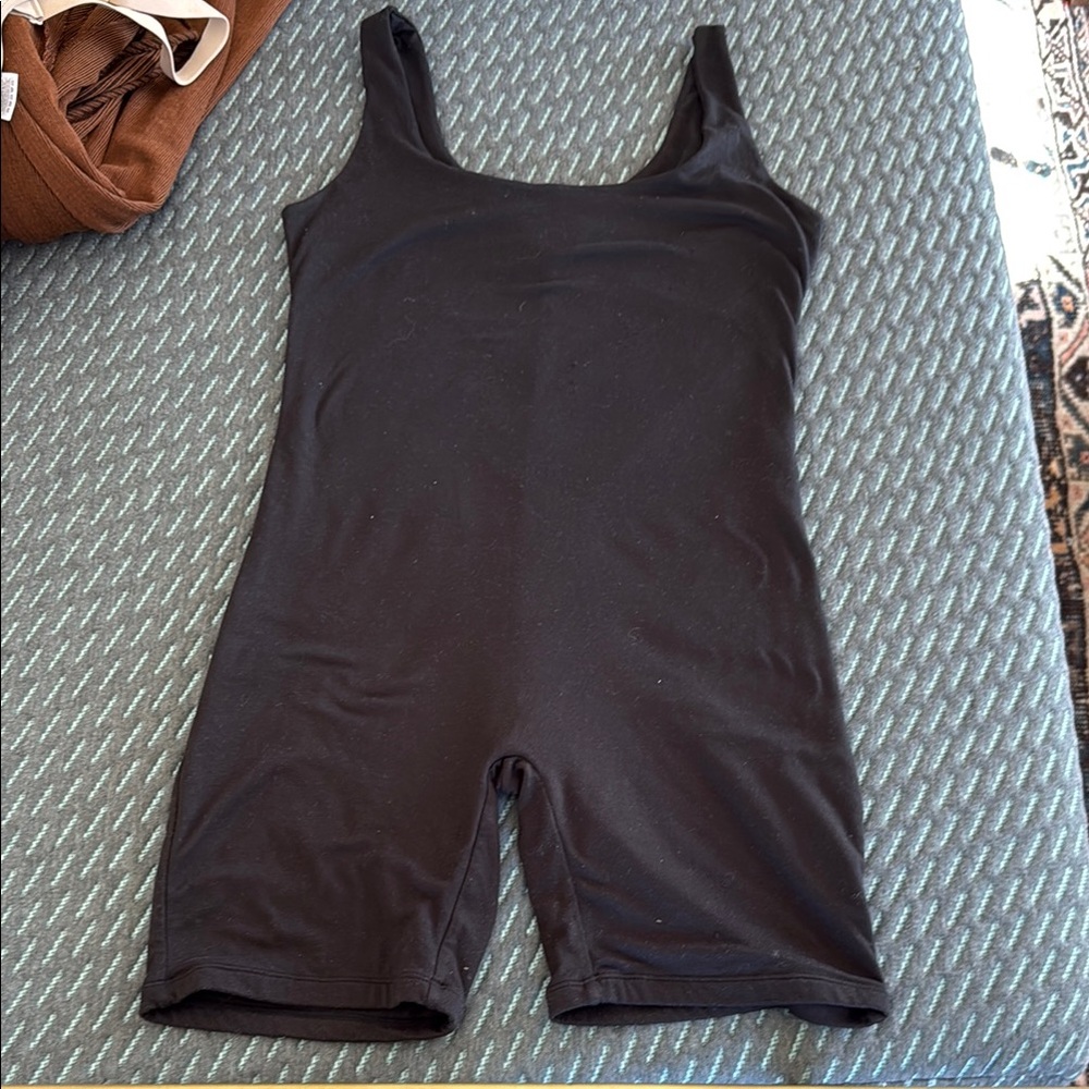 Black Sleeveless Bodysuit Bumpsuit
